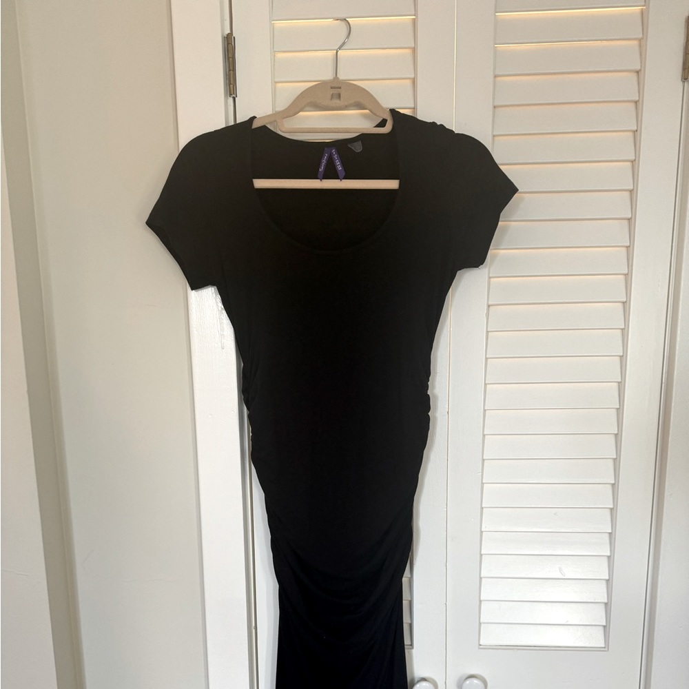 Seraphine black maternity dress